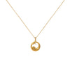 Stainless Steel And Titanium Steel Geometric Wave Pendant Necklace With Ochain Electroplated Simple Natural Style Unisex