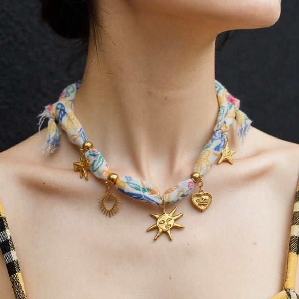 Stainless Steel And Titanium Steel Heart Shape Dopamine Pendant Necklace Electroplated For Unisex