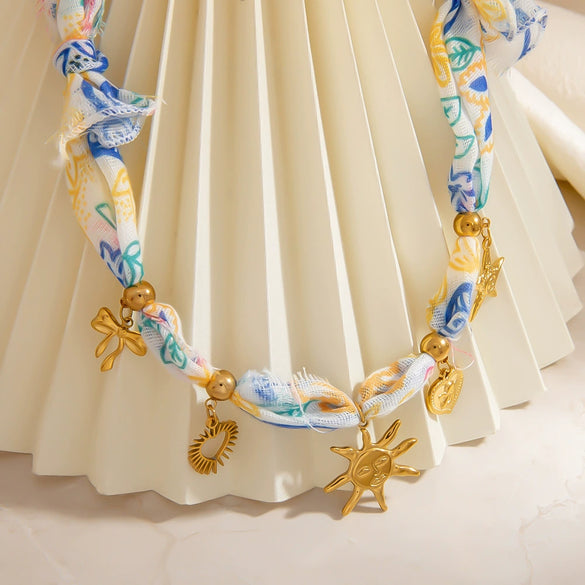 Stainless Steel And Titanium Steel Heart Shape Dopamine Pendant Necklace Electroplated For Unisex