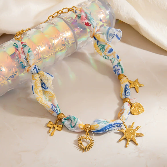 Stainless Steel And Titanium Steel Heart Shape Dopamine Pendant Necklace Electroplated For Unisex