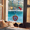 Stainless Steel And Titanium Steel Heart Shape Pendant Necklace With Electroplating And Colorful Dopamine Style