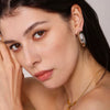 Stainless Steel And 316L Stainless Steel Hollow Cshaped And Ushaped Geometric Electroplated Fashion Elegant Women's Earrings