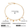 Stainless Steel And Titanium Steel Ins Style Threaded Shell Pendant Necklace For Women
