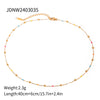 Stainless Steel And Titanium Steel Jewelry Geometric Style Electroplated Necklace For Women