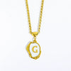 Stainless Steel And Titanium Steel Letters Numbers Text Dripping Oil Stereo Electroplated Necklace Ochain