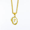Stainless Steel And Titanium Steel Letters Numbers Text Dripping Oil Stereo Electroplated Necklace Ochain