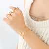 Stainless Steel And Titanium Steel Love Bracelet With Zircon And Diamond Design For Women Highend Light Luxury 18K Gold Fadeless