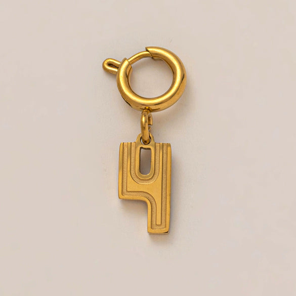 Stainless Steel And Titanium Steel Lucky Number Pendant Necklace With Letters And Text Pattern Electroplating And Vacuum Plating Process Fashion Style