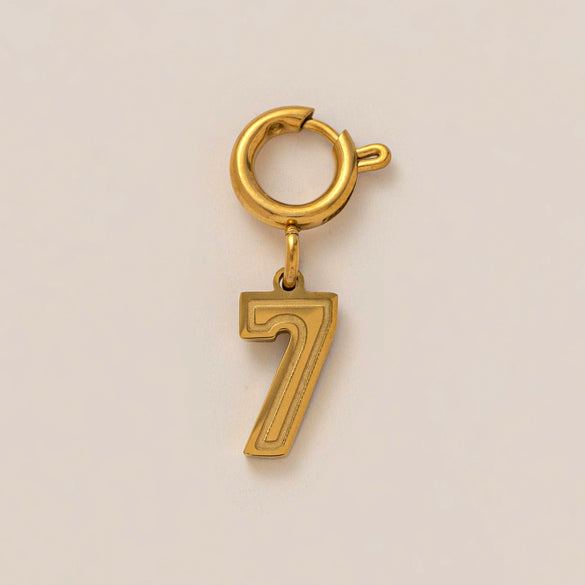 Stainless Steel And Titanium Steel Lucky Number Pendant Necklace With Letters And Text Pattern Electroplating And Vacuum Plating Process Fashion Style