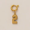 Stainless Steel And Titanium Steel Lucky Number Pendant Necklace With Letters And Text Pattern Electroplating And Vacuum Plating Process Fashion Style