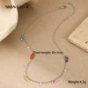 Stainless Steel And Titanium Steel Necklace And Bracelet With Heart Water Drop Bell Pattern Electroplated Fashion Style