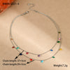 Stainless Steel And Titanium Steel Necklace And Bracelet With Heart Water Drop Bell Pattern Electroplated Fashion Style