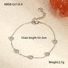 Stainless Steel And Titanium Steel Necklace And Bracelet With Heart Water Drop Bell Pattern Electroplated Fashion Style