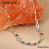 Stainless Steel And Titanium Steel Necklace And Bracelet With Heart Water Drop Bell Pattern Electroplated Fashion Style