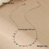 Stainless Steel And Titanium Steel Necklace And Bracelet With Heart Water Drop Bell Pattern Electroplated Fashion Style