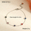 Stainless Steel And Titanium Steel Necklace And Bracelet With Heart Water Drop Bell Pattern Electroplated Fashion Style