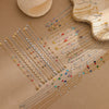 Stainless Steel And Titanium Steel Necklace And Bracelet With Heart Water Drop Bell Pattern Electroplated Fashion Style