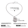 Stainless Steel And Titanium Steel Necklace Light Luxury Niche Jewelry With Electroplating Conch Flat Snake Chain For Women