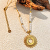 Stainless Steel And Titanium Steel Necklace U Shaped Retro Electroplated Jewelry