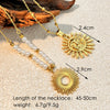 Stainless Steel And Titanium Steel Necklace U Shaped Retro Electroplated Jewelry