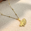 Stainless Steel And Titanium Steel Necklace Ushaped Retro Minimalist Style Electroplated