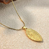 Stainless Steel And Titanium Steel Necklace Ushaped Retro Minimalist Style Electroplated