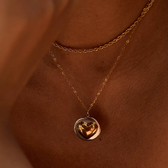 Stainless Steel And Titanium Steel Nonfading Love Clavicle Chain Electroplated Women's Jewelry