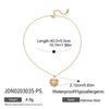 Stainless Steel And Titanium Steel Nonfading Love Clavicle Chain Electroplated Women's Jewelry