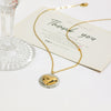 Stainless Steel And Titanium Steel Nonfading Love Clavicle Chain Electroplated Women's Jewelry