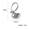 Stainless Steel And Titanium Steel Open Ring Jewelry Asymmetrical Electroplated For Women