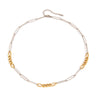 Stainless Steel And Titanium Steel Paper Clip Necklace For Women With Electroplating And Gold And Silver Color Matching