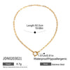 Stainless Steel And Titanium Steel Pearl Necklace Electroplated Light Luxury Niche Women's Jewelry