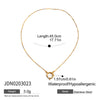 Stainless Steel And Titanium Steel Pearl Necklace Electroplated Light Luxury Niche Women's Jewelry