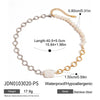 Stainless Steel And Titanium Steel Pendant Pearl Necklace For Women Electroplated Light Luxury Niche Jewelry