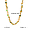Stainless Steel And Titanium Steel Plant Flowers Geometric Electroplated Necklace And Bracelet