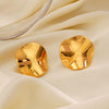 Stainless Steel And Titanium Steel Round Geometric Jewelry Suit With Electroplating For Women