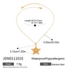 Stainless Steel And Titanium Steel Star Pattern Electroplated Necklace For Women