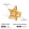 Stainless Steel And Titanium Steel Star Pattern Electroplated Necklace For Women