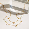 Stainless Steel And Titanium Steel Star Shape Electroplated Necklace For Women