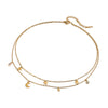 Stainless Steel And Titanium Steel Star Shape Electroplated Necklace For Women