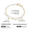 Stainless Steel And Titanium Steel Star Shape Electroplated Necklace For Women