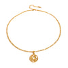 Stainless Steel And Titanium Steel Starfish Animal Zodiac Pendant Necklace With Electroplating