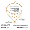 Stainless Steel And Titanium Steel Tree Of Life Multilayer Necklace With Electroplating For Women