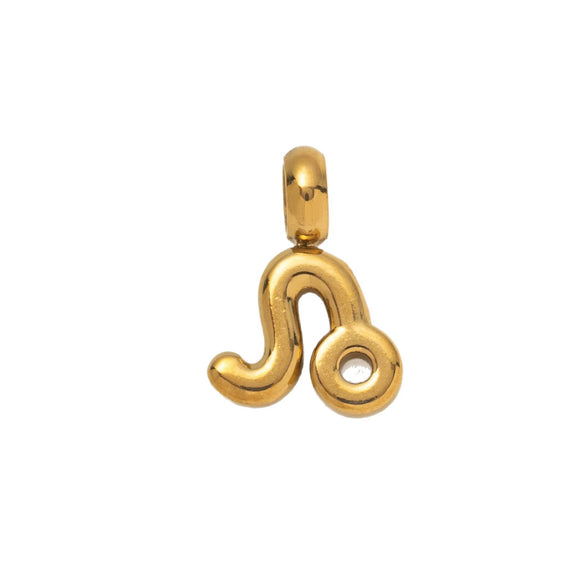 Stainless Steel And Titanium Steel Twelve Constellations Asymmetrical Pendant Necklace With Furnace Vacuum Plating And Color Retention