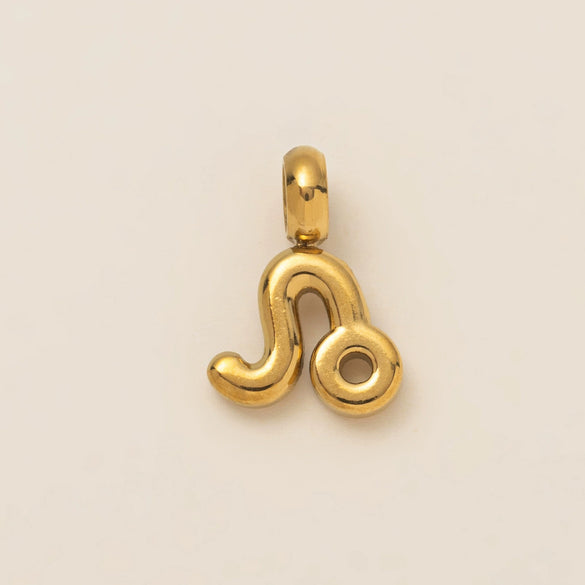 Stainless Steel And Titanium Steel Twelve Constellations Asymmetrical Pendant Necklace With Furnace Vacuum Plating And Color Retention