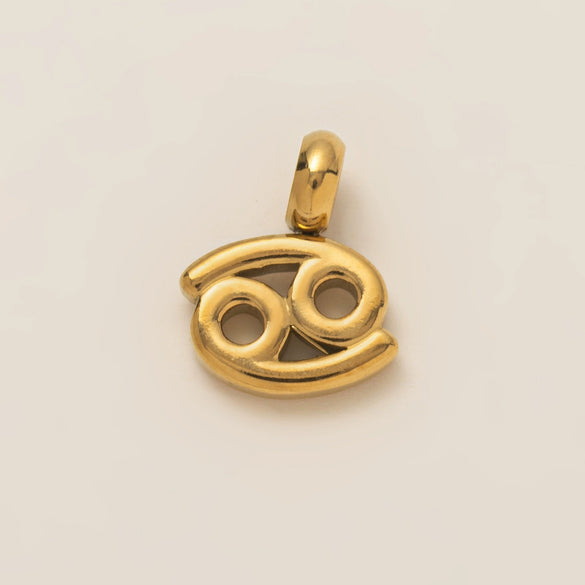 Stainless Steel And Titanium Steel Twelve Constellations Asymmetrical Pendant Necklace With Furnace Vacuum Plating And Color Retention