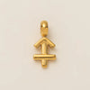 Stainless Steel And Titanium Steel Twelve Constellations Asymmetrical Pendant Necklace With Furnace Vacuum Plating And Color Retention