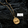 Stainless Steel And Titanium Steel Twelve Constellations Geometric Oval Pendant Necklace With Vacuum Electroplating