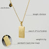 316L Stainless Steel And 316L Stainless Steel Twelve Constellations Pendant Necklace With Cross Chain And Electroplating