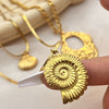 Stainless Steel And Titanium Steel U Shape Pendant Necklace Vintage Style Electroplated